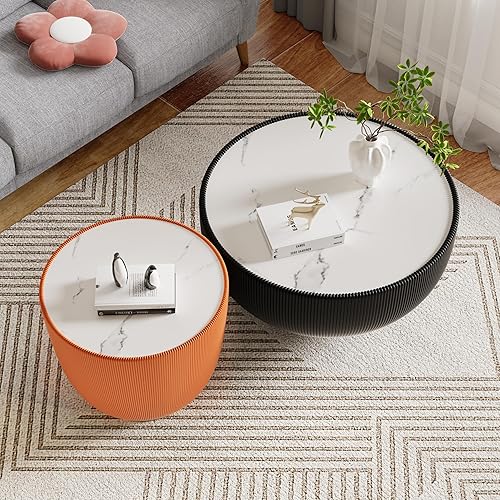 Miniatura 199 de Mesa de centro rústica marrón para sala de estar, mesas centrales rectangulares, moderna y elegante mesa de cóctel de madera para oficina en casa -