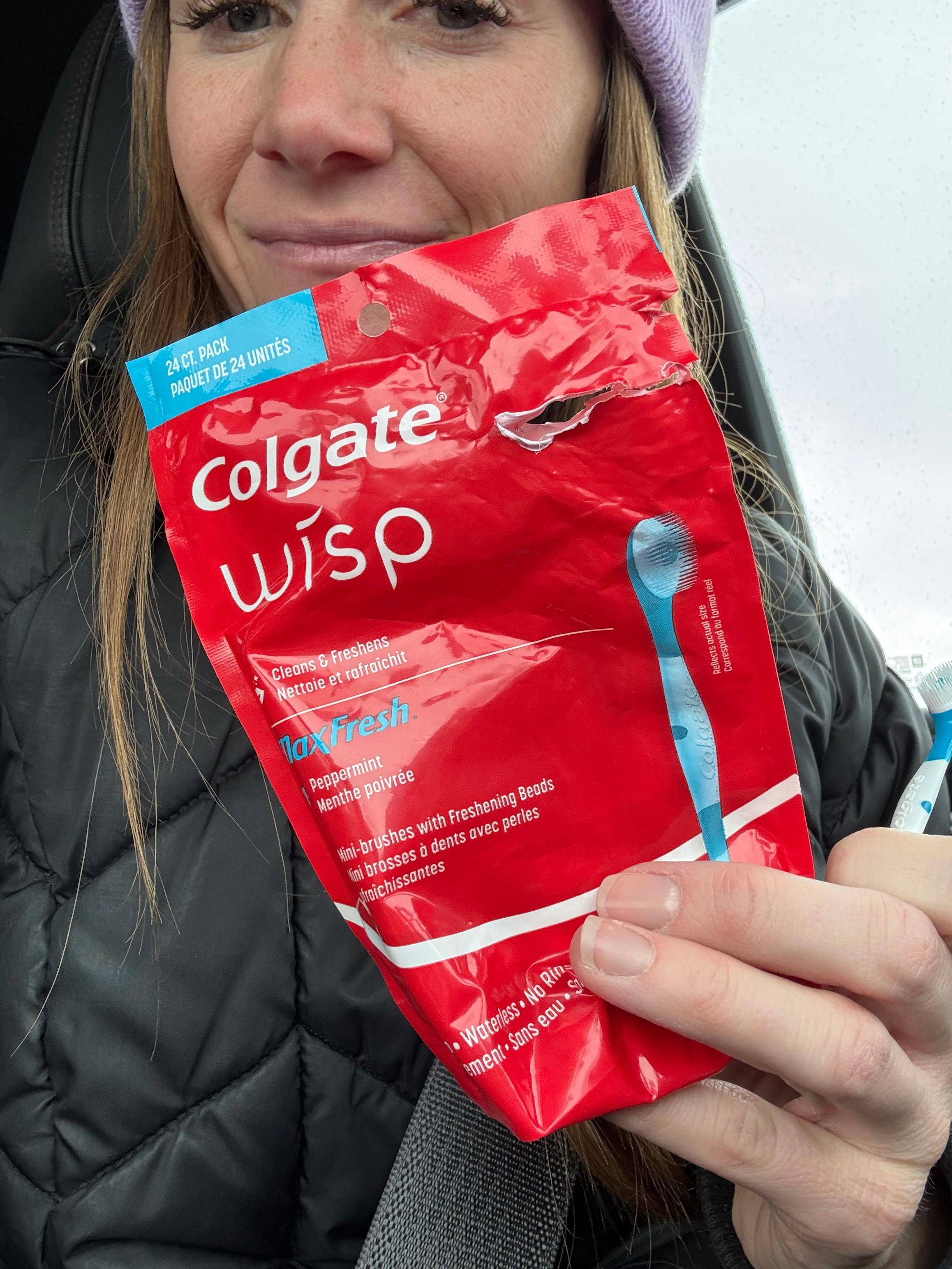 Watch Colgate wisp great for on the go! on Amazon Live