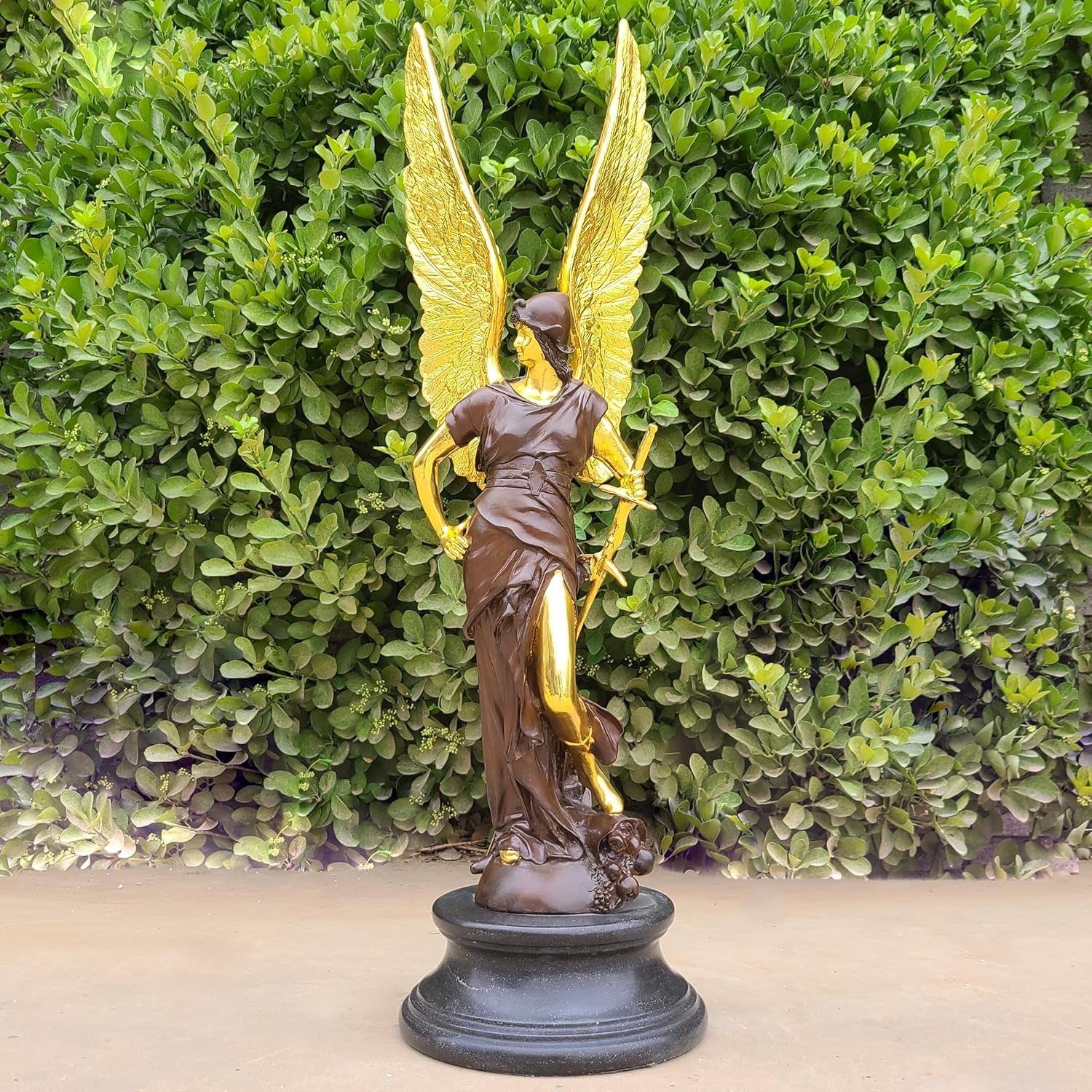 R REALONG Famous Greek Mythology Bronze Statue，34” Ares