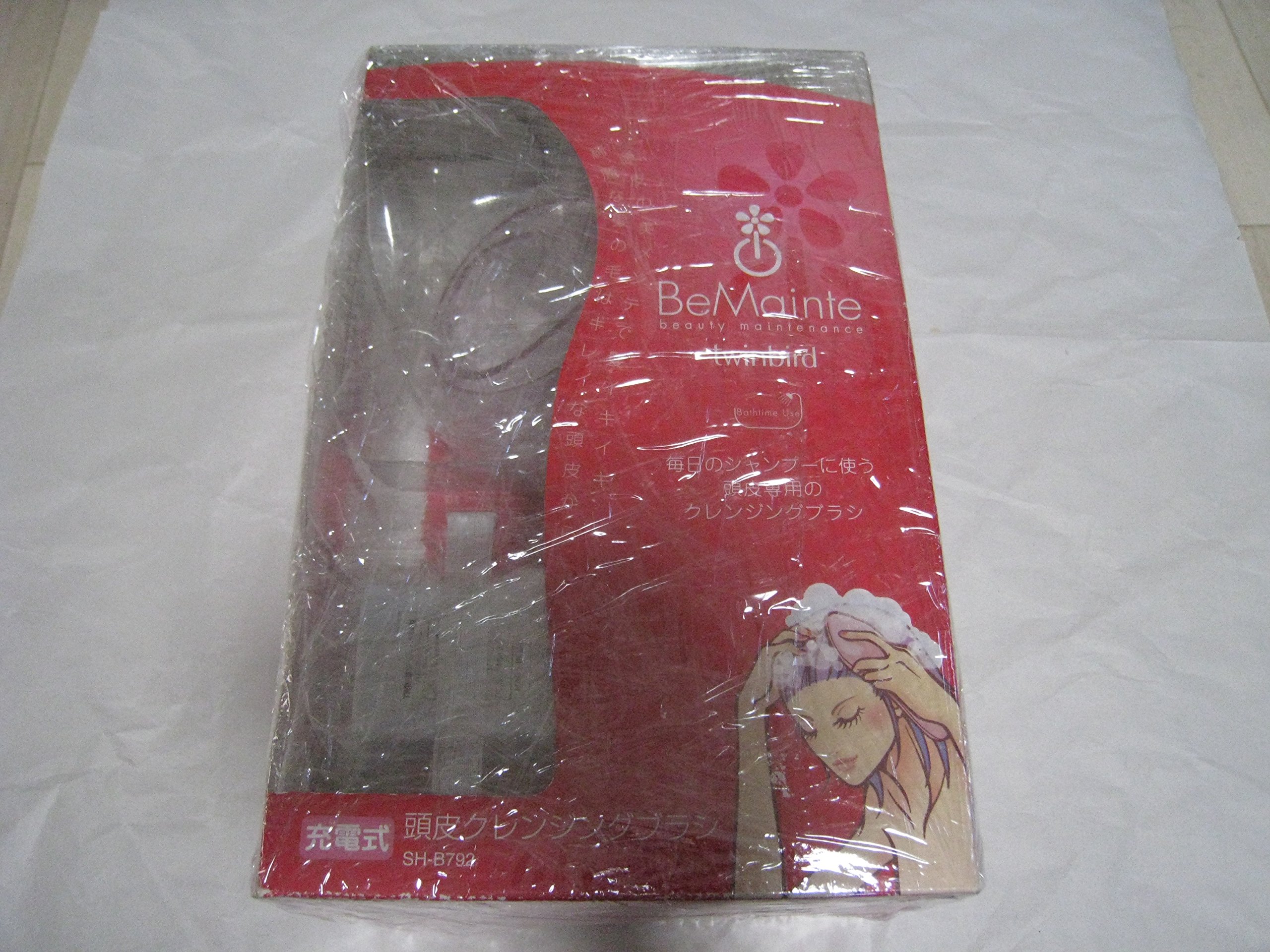 Amazon.co.jp: TWINBIRD BeMainte 頭皮クレンジングブラシ シャンパン