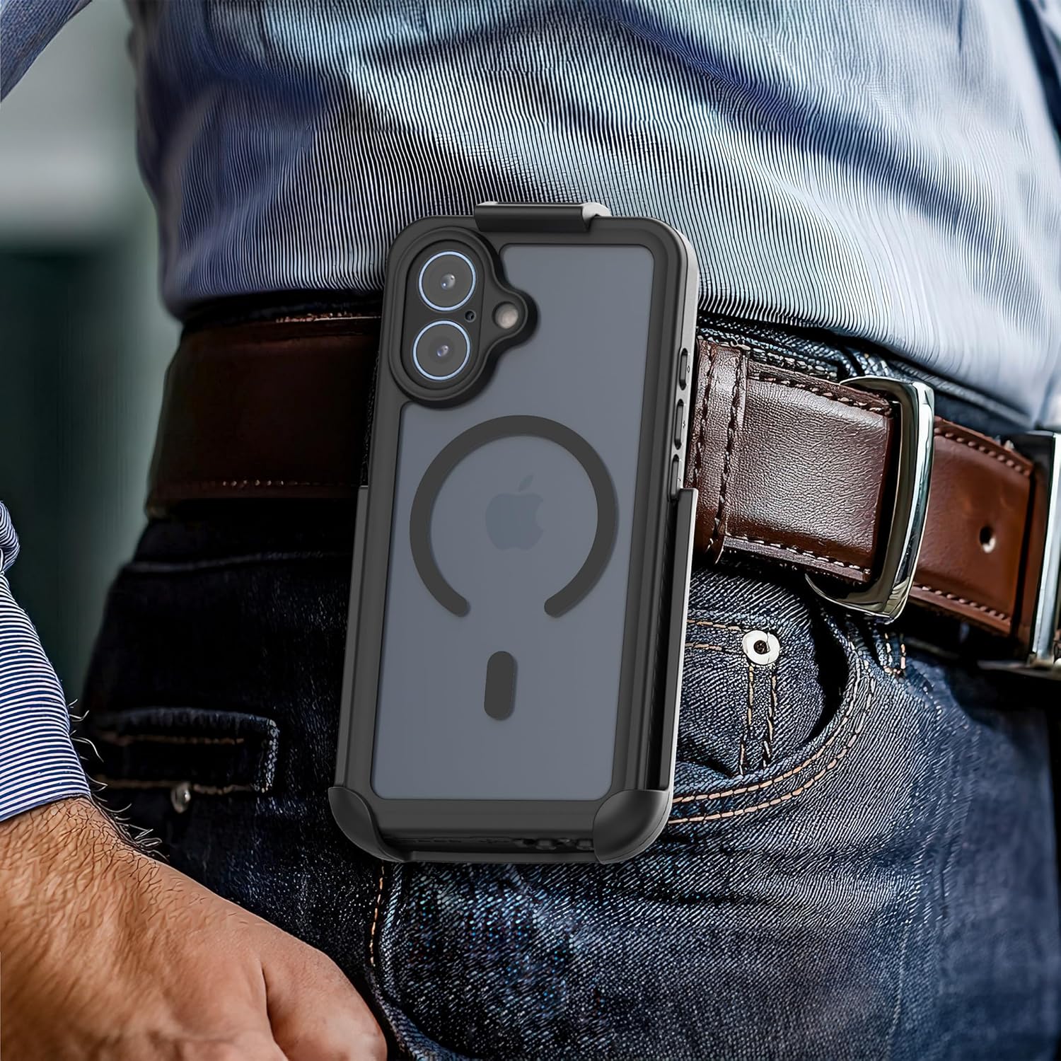 Encased Waterproof Case for iPhone 17 with Belt Clip - IP-68 Full-Body Protection with Camera Control Button and Port Covers [Military Grade] (Compatible with MagSafe) - Image 4