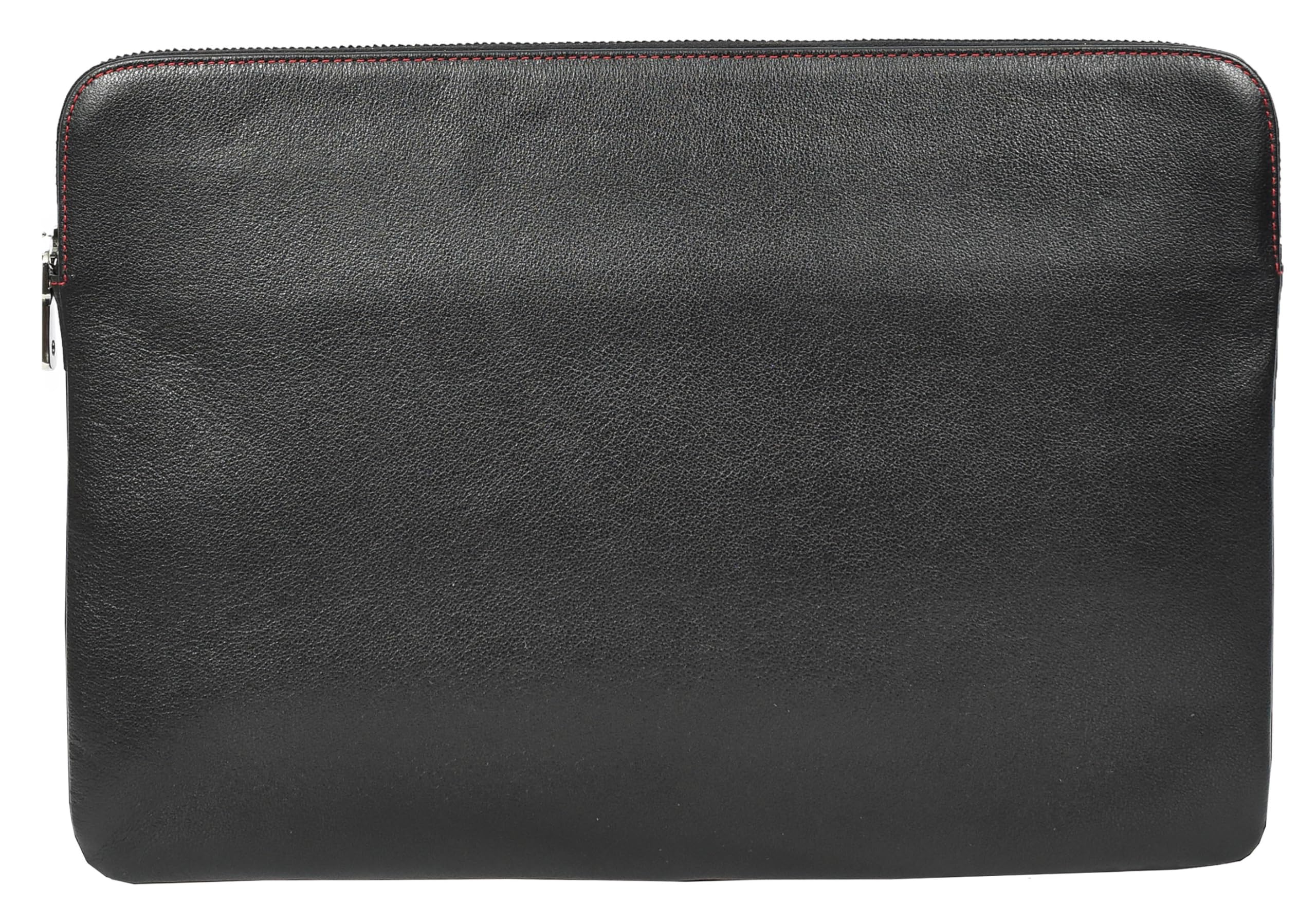 Elche Housse en cuir véritable pour ordinateur portable 15" Noir