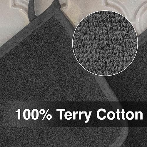 Miniatura 2 de Ritz - Agarradera de rizo y almohadilla resistente al calor, duradero, 100% algodón, diseño ergonómico para un agarre óptimo, fácil cuidado, lavable