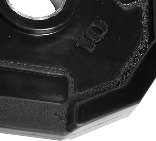 Miniatura 3 de CAP Barbell - Discos de pesas olímpicos de 12 lados, con agarre de goma, color negro, varios tamaños