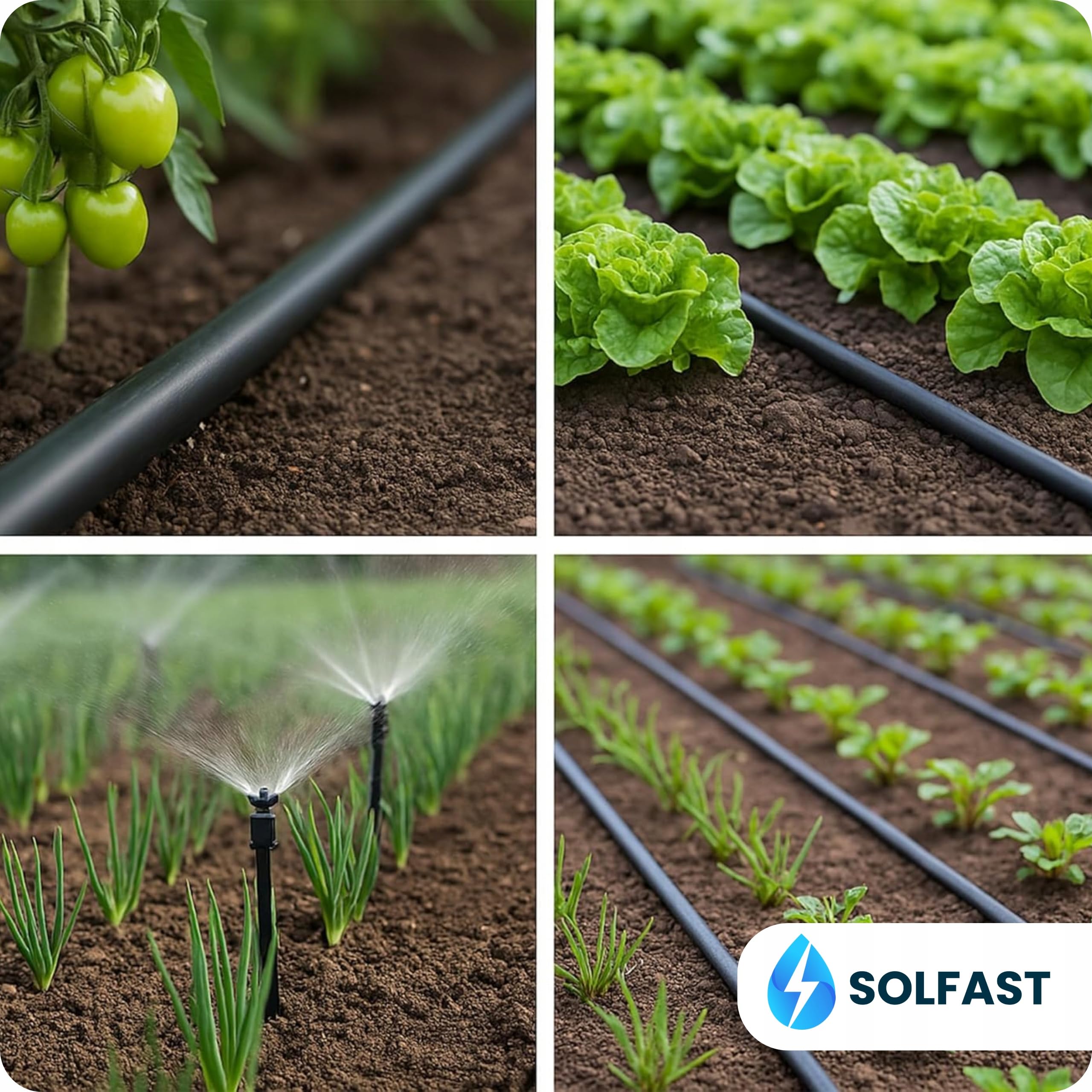 Tubo PE 16mm 100m PN4 - Tubo di irrigazione senza fori, linea di alimentazione per sistema di irrigazione a goccia
