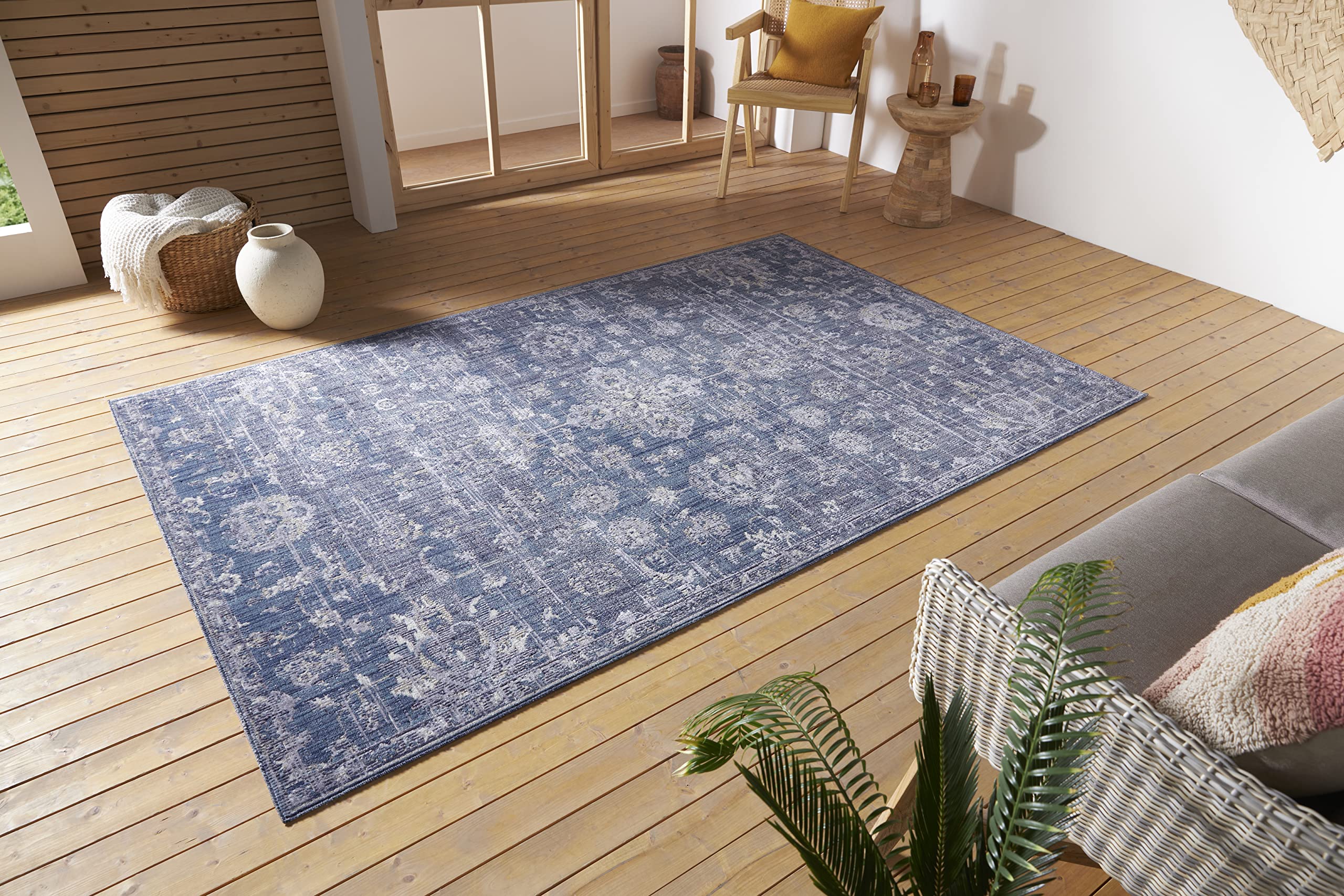 Alfombra oriental para terraza y balcón resistente al sol Nouristan Alexandria