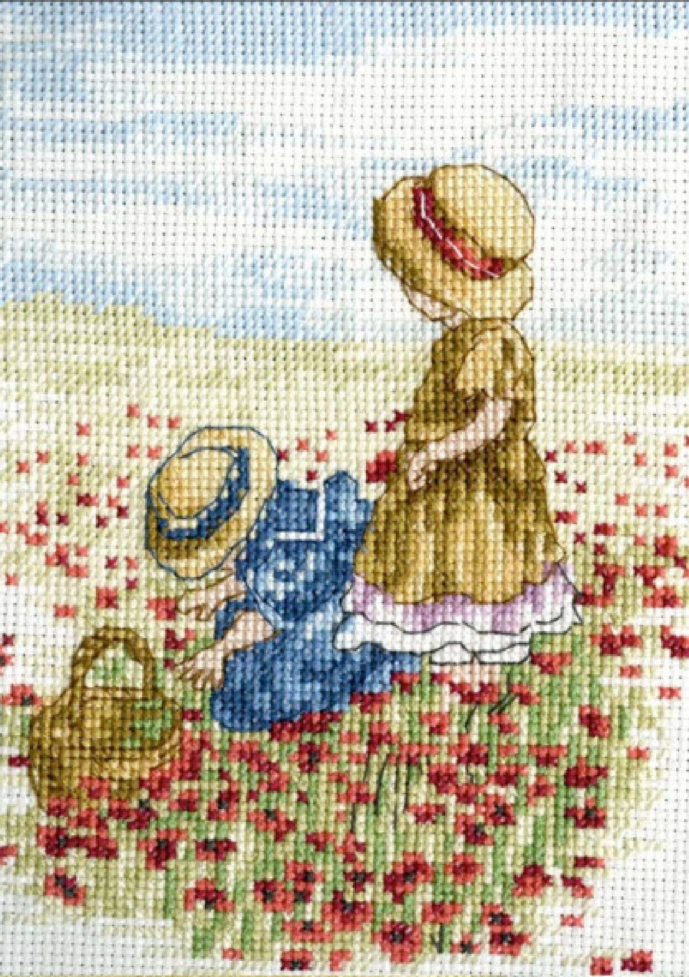 Faye Whittaker All Our Yesterdays Counted Cross Stitch Kit – Poppy Fields