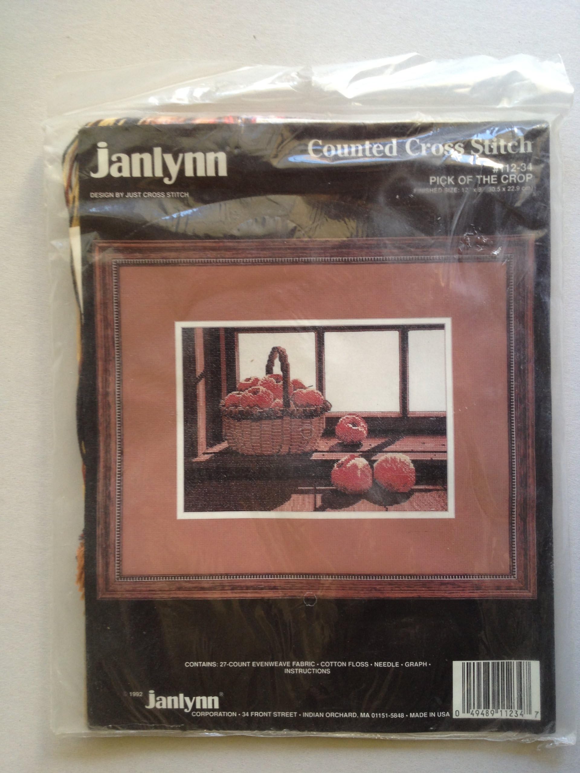 Janlynn Counted Cross Stitch - Pick of the Crop
