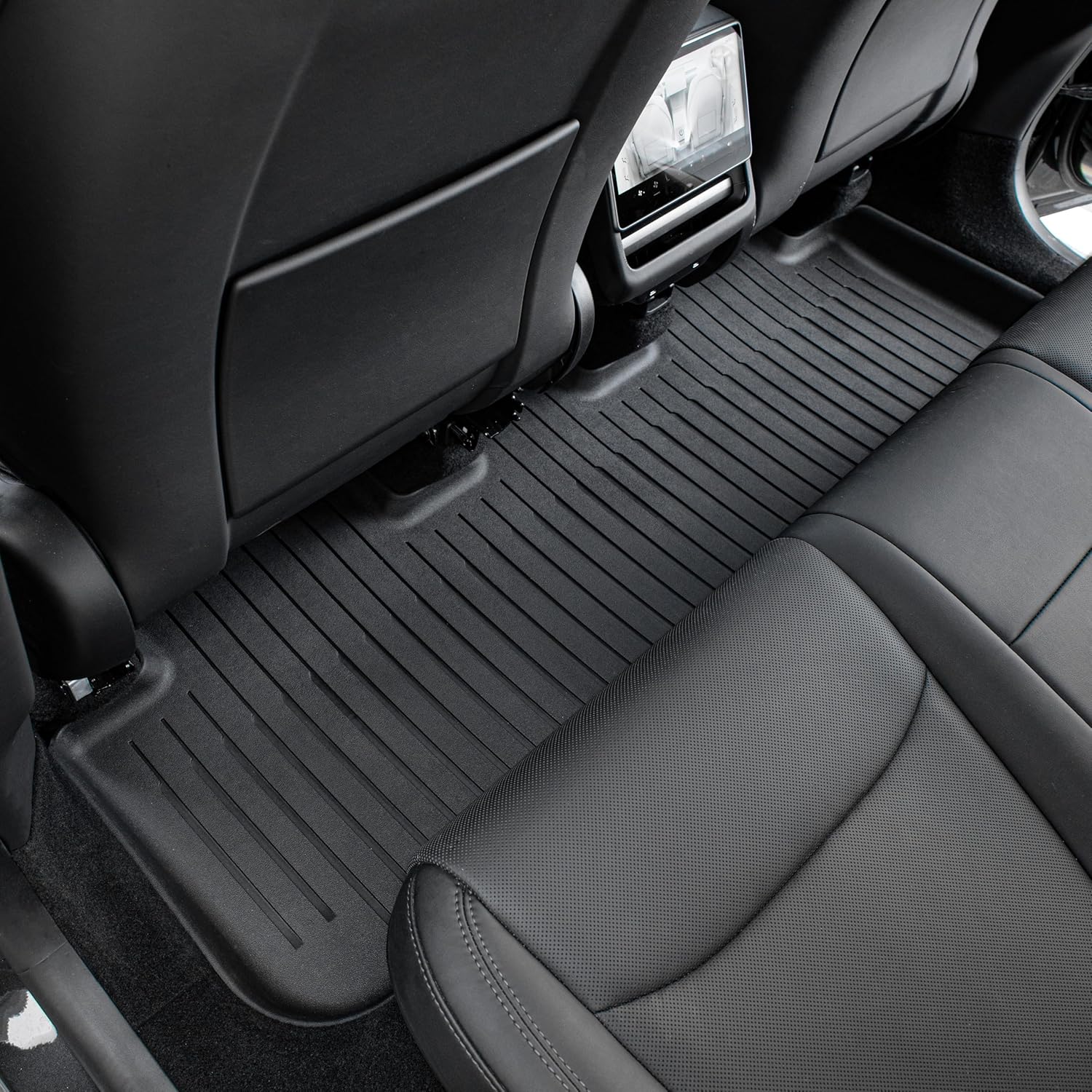 SUPER LINER Tesla Model Y Floor Mats 2025 2026 | Custom Fit All-Weather 9-Piece Set TPE Material| Model Y Juniper Floor Mats Back Seat Protector,Cargo Liner, Trunk & Interior Accessories 5-seat