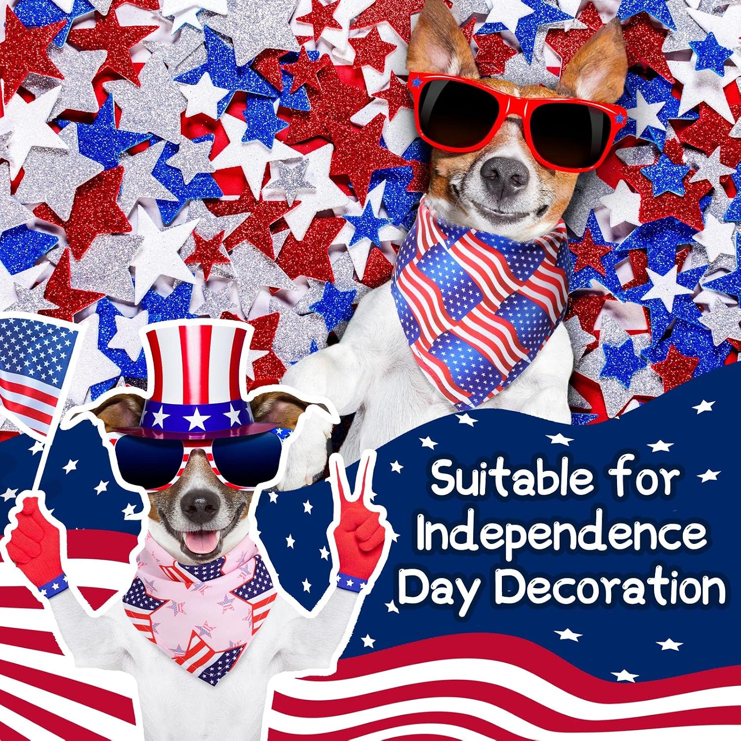Sumind 50 Pcs Patriotic Dog Bandanas Bulk Memorial Day Bandanas for Dogs Triangle Kerchief Scarf for Pet 250th Anniversary Costume Photo Props Accessories Pet Shops, 25 Styles(25.6 x 17.7 x 17.7 Inch)