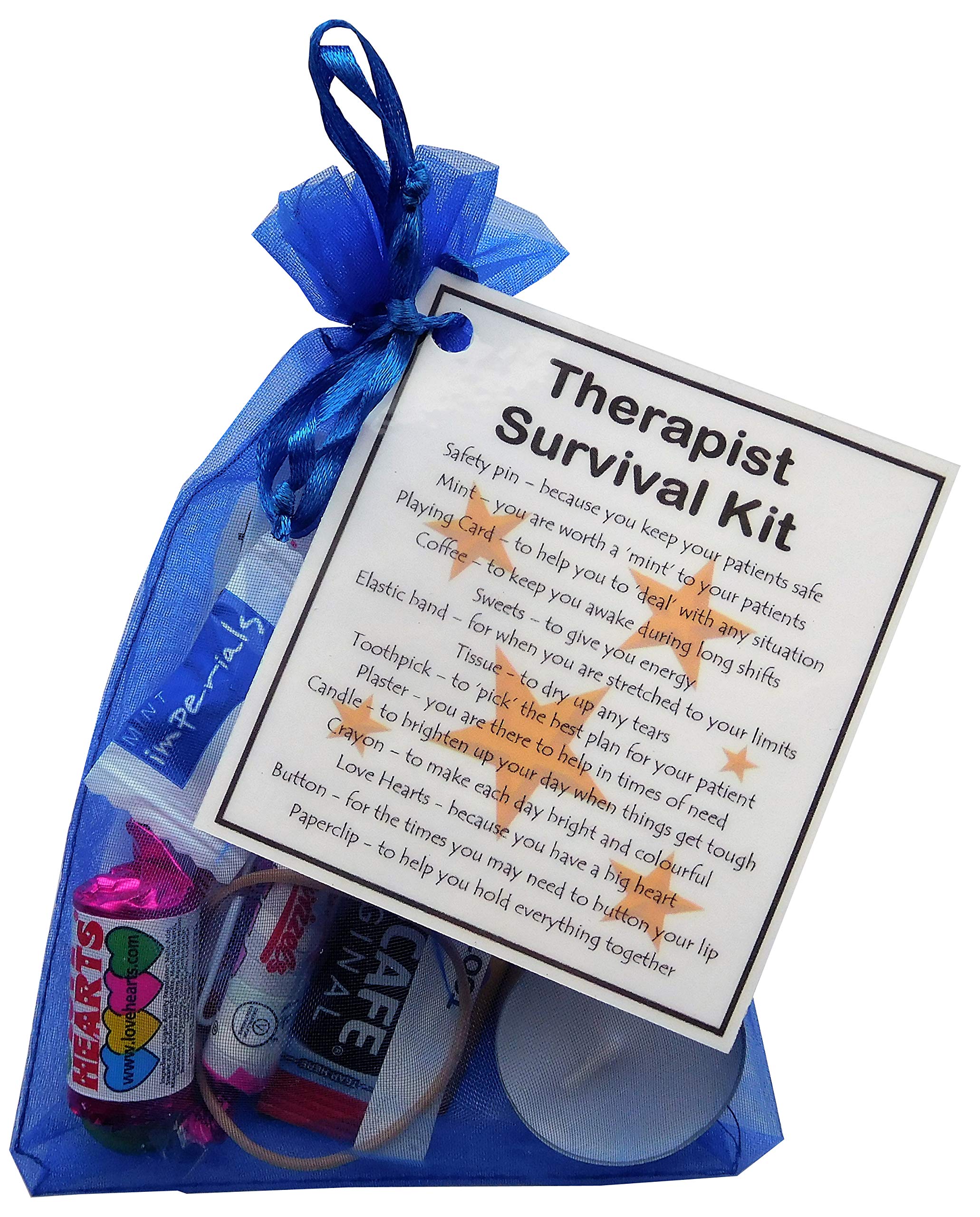 Smile Gifts Uk Blue Therapist Survival Kit - Great Gift For A Therapist Gift, Therapist Secret Santa Gift