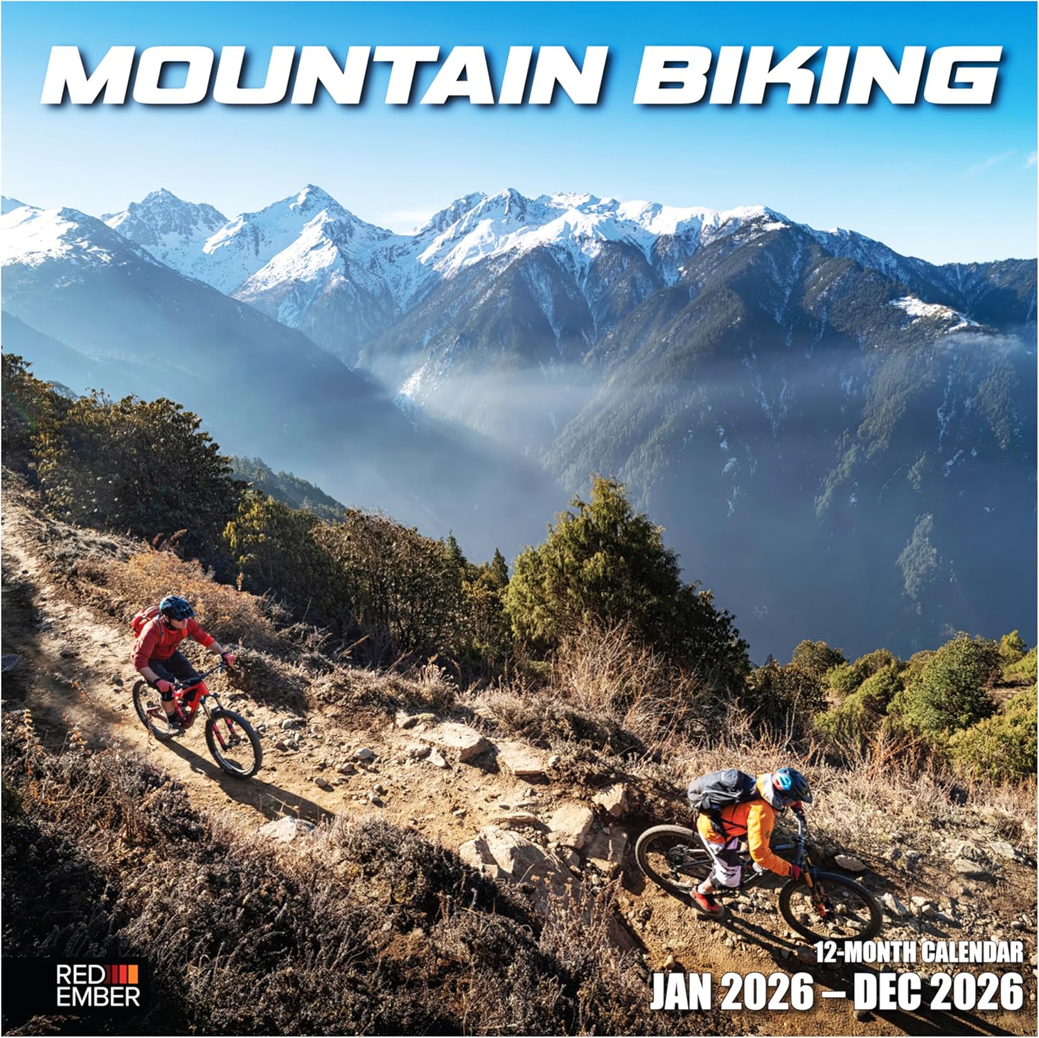 RED EMBER Mountain Biking 2026 Wall Calendar 12 Month | 12" x 24" Open | Thick & Sturdy Paper | Holiday Gift | Sports Nature Calendar 2026 product image