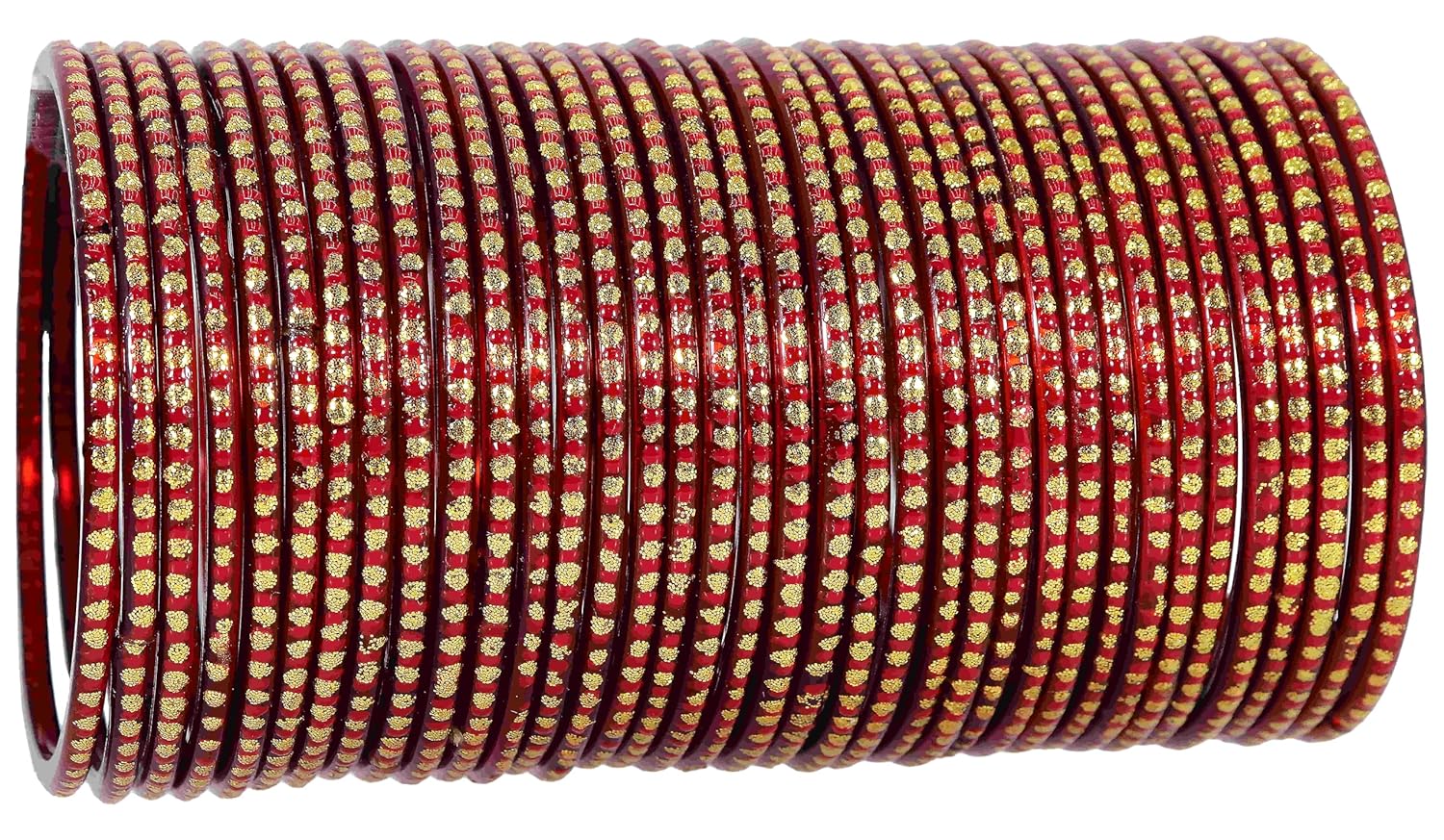 LAVAZZA Glass Golden Polka Dots Bangles Set For Women & Girls with Glitter | Plain Glass Bangles | Fancy Kanch ki Chudiyan | Traditional Women’s Bangles Glass | Fashion Jewellery- Set of 36 LAVAZZA Glass Golden Polka Dots Bangles Set For Women & Girls with Glitter | Plain Glass Bangles | Fancy Kanch ki Chudiyan | Traditional Women’s Bangles Glass | Fashion Jewellery- Set of 36
