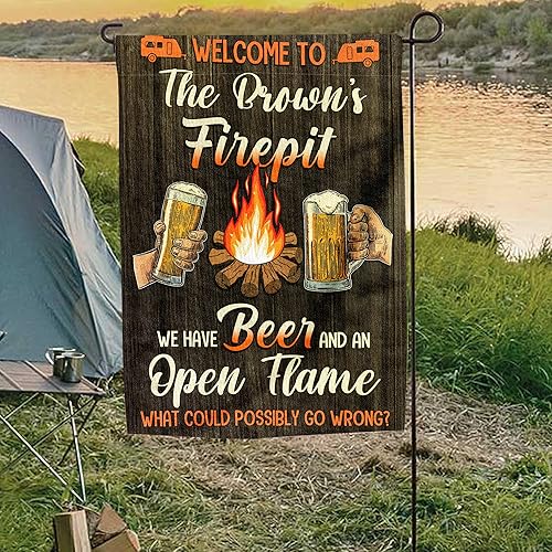 Miniatura 6 de Bandera personalizada de Making Memories para campamento, jardín, banderas para cámper al aire libre para campamento de doble cara, patio,