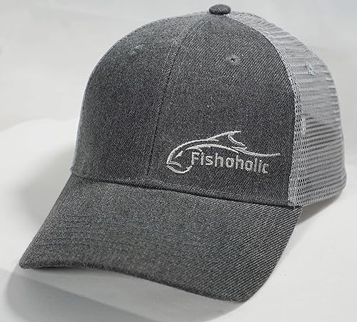 Miniatura 4 de Fishoholic Gorra de pesca de béisbol Snapback - Malla de camionero de pesca regalo para papá padre