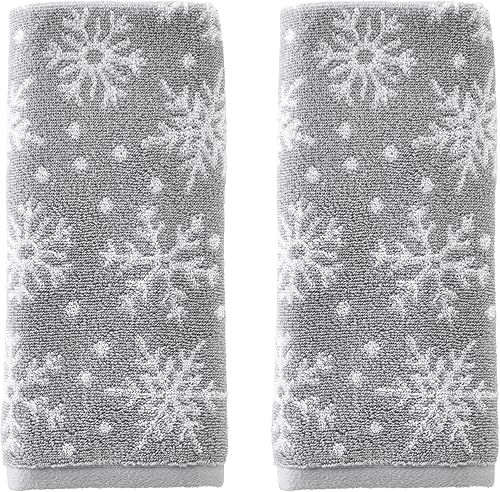 Vista 49 de SKL Home - Juego de toallas de mano Whistler a cuadros para invierno/Navidad, para baño, cocina, bar y regalo, 16 x 25 pulgadas, 2 unidades Whistler