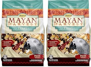 Higgins 2 Pack of Mayan Harvest Tikal Parrot Food, 3 Pounds Each