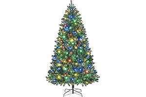Yaheetech 6ft Pre-lit Spruce Artificial Christmas Tree