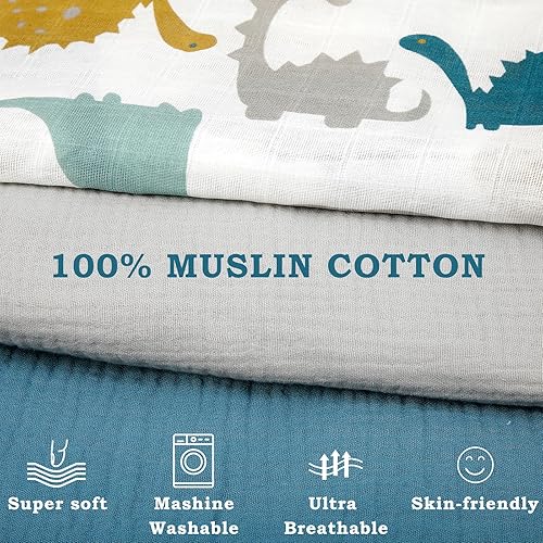 Miniatura 3 de Newwiee Funda de muselina para tumbona de bebé, de algodón orgánico, extraíble, suave y transpirable, funda para bebé, regalos para recién nacidos