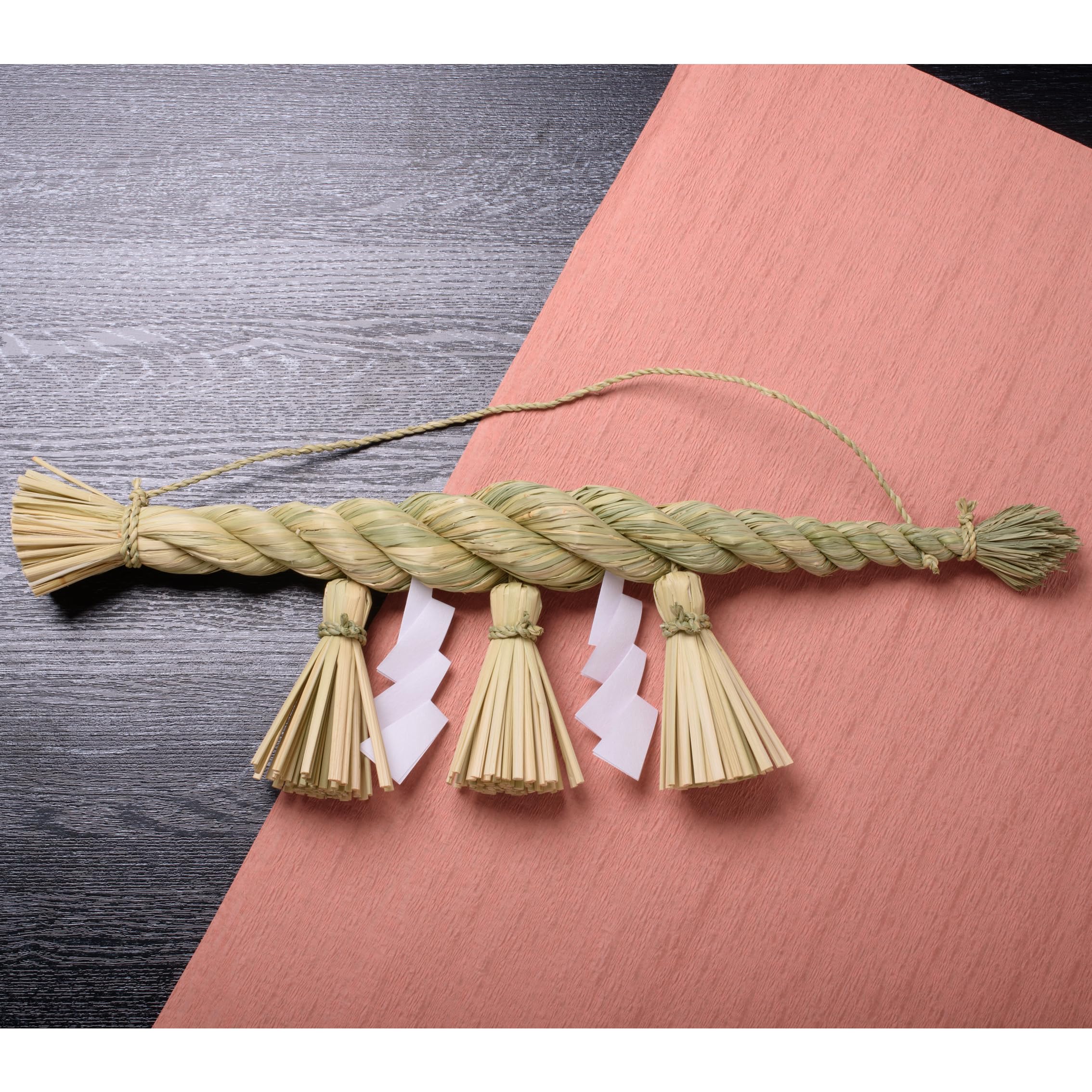 Amazon｜ひらの屋 出雲しめ縄【大黒締め ー中ー 3本撚り】 しめ縄