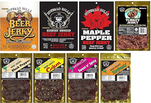 Miniatura 3 de Buffalo Bills Caja de herramientas de regalo de 25 piezas de cecina de res y palitos de res (llena de 25 paquetes surtidos)