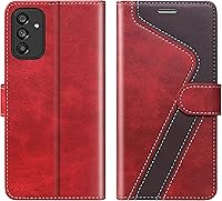 Vista 56 de para Samsung Galaxy A14 5G (2023) Funda tipo cartera, Funda de cuero con tapa [Bloqueo RFID] Soporte para tarjetas de crédito Folio Soporte