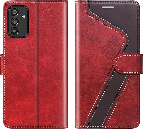 Miniatura 56 de para Samsung Galaxy A14 5G (2023) Funda tipo cartera, Funda de cuero con tapa [Bloqueo RFID] Soporte para tarjetas de crédito Folio Soporte
