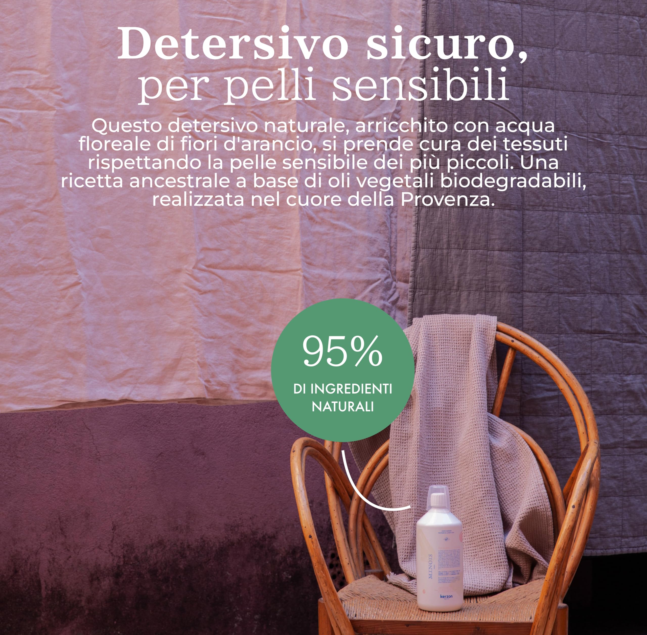 MINOIS PARIS Detersivo Naturale per Bebè 22 Lavaggi Made in France