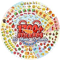 Vista 1 de HORIECHALY Calcomanías para rascar y oler para niños, Calcomanías olorosas 85 hojas 17 aromas, más de 1600 diseños perfumados con bonitos patrones