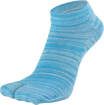 Women's Tabi Split Toe Flip Flop Socks Big Two Toe Cotton Colorful Crew No Show Low Cut Athletic Pack of 6