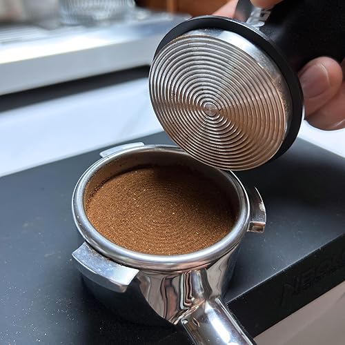 Miniatura 3 de NEOUZA Espresso Tamper V2 2.000 in Dual Calibrado Muelle Cargado para Cafetera Portafiltro, Anti Deflexión de Presión, Mango Refinado, Base de