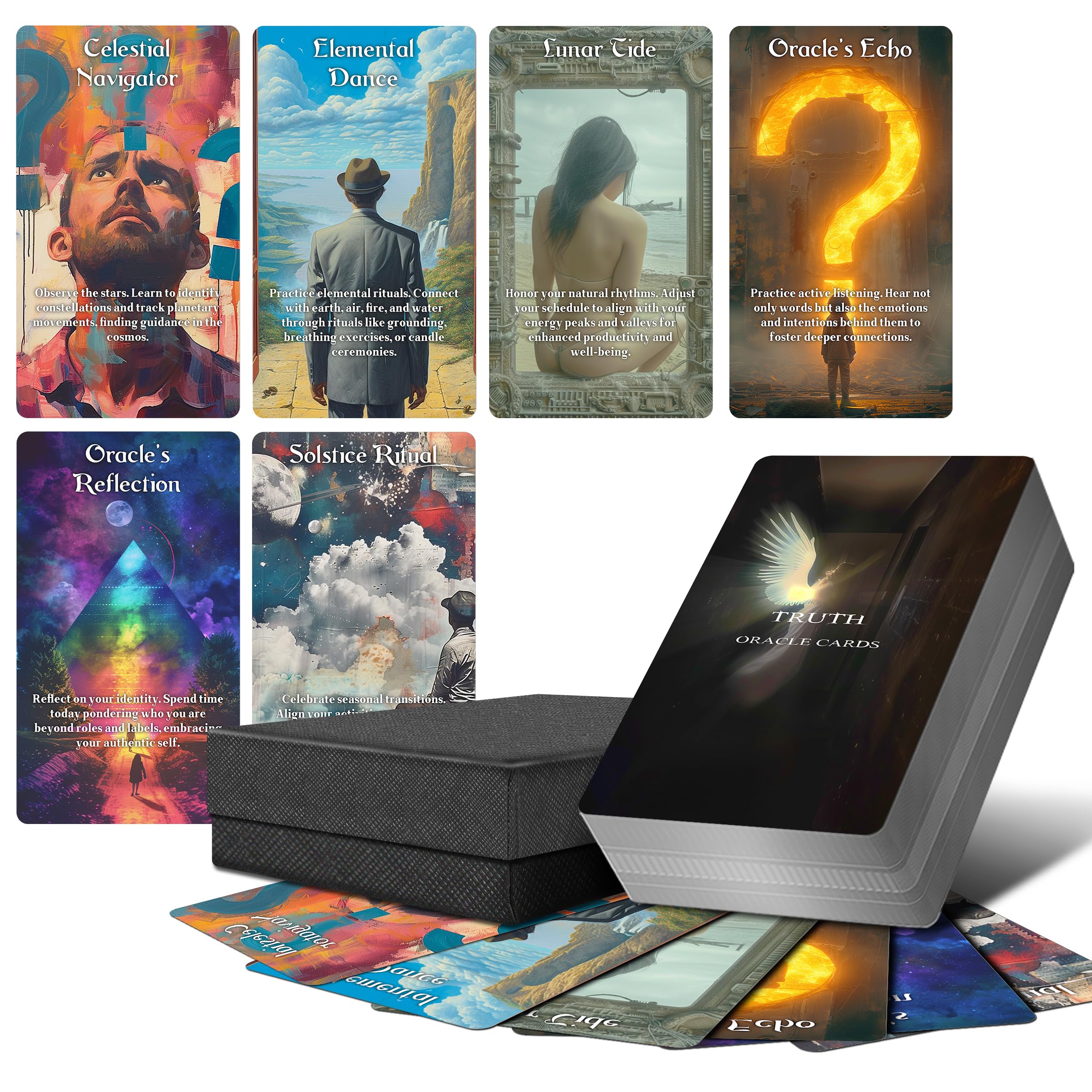 The Truth Oracle Cards, Revealing The Truth Oracle Deck with Meanings on Them for Beginner