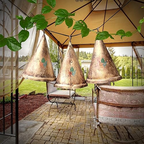 Miniatura 26 de Campanas de cascabel rústico vintage chic de ritmo musical de trineo polar, meditación, trabajo artesanal, recuerdos de fiesta, campanas de vaca