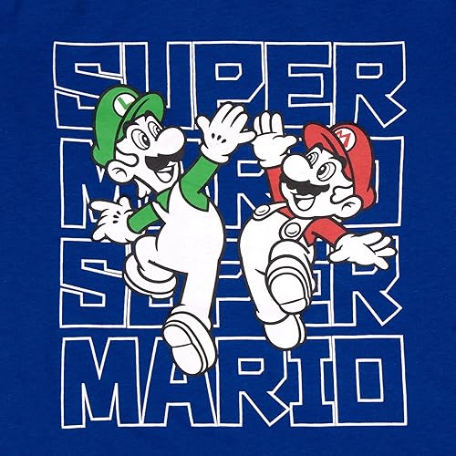 Miniatura 6 de Nintendo Super Mario - Conjunto de sudadera con capucha y camiseta para niños, paquete de 2 unidades de sudadera con capucha y camiseta de Super