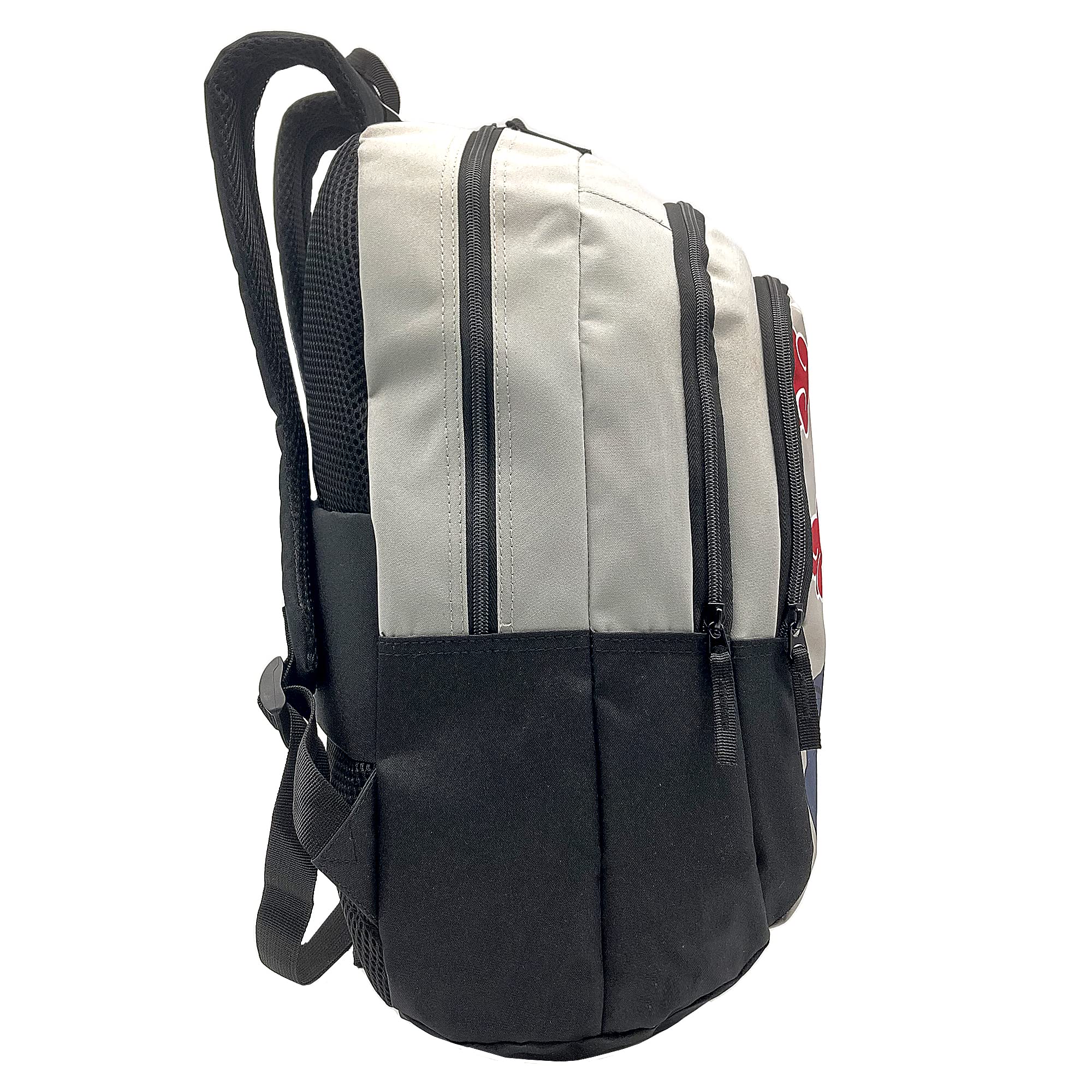 Mochila Escolar Naruto Itachi - ToyBags - Doble Compartimento y Bolsillos Frontal y Lateral - Adaptable a Carro - Incluye Porta ordenador - Tirantes y Espalda Acolchados - 44 x 30 x 20 cm