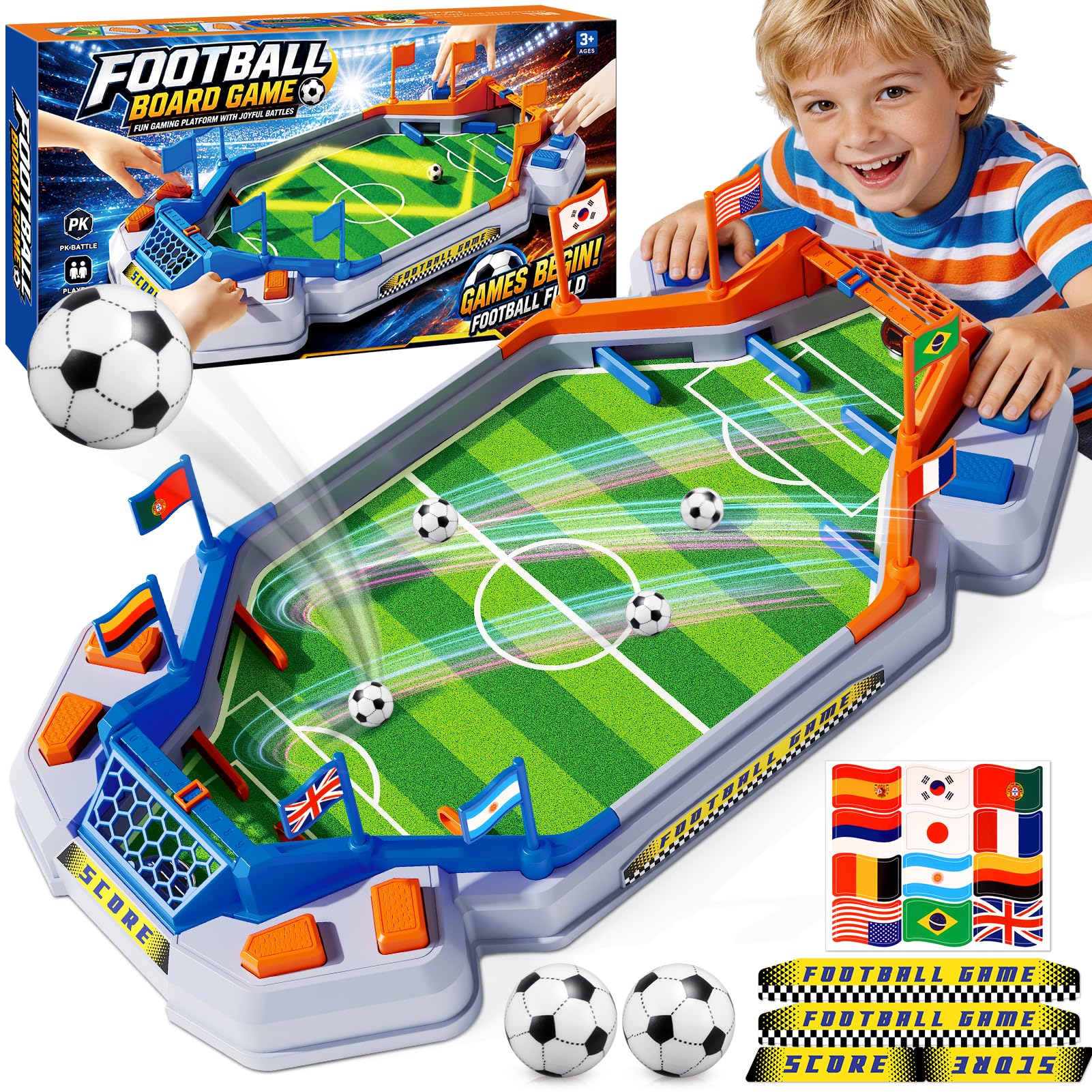 Dromlag 16 * 8" Mini Tabletop Football Gifts for Boys 9-12, Teenage Boy Toys Age 5-11Pinball Machine Football Board Game for Kids Adults Toys for 3-13 Year Old Boys Christmas Xmas Gifts