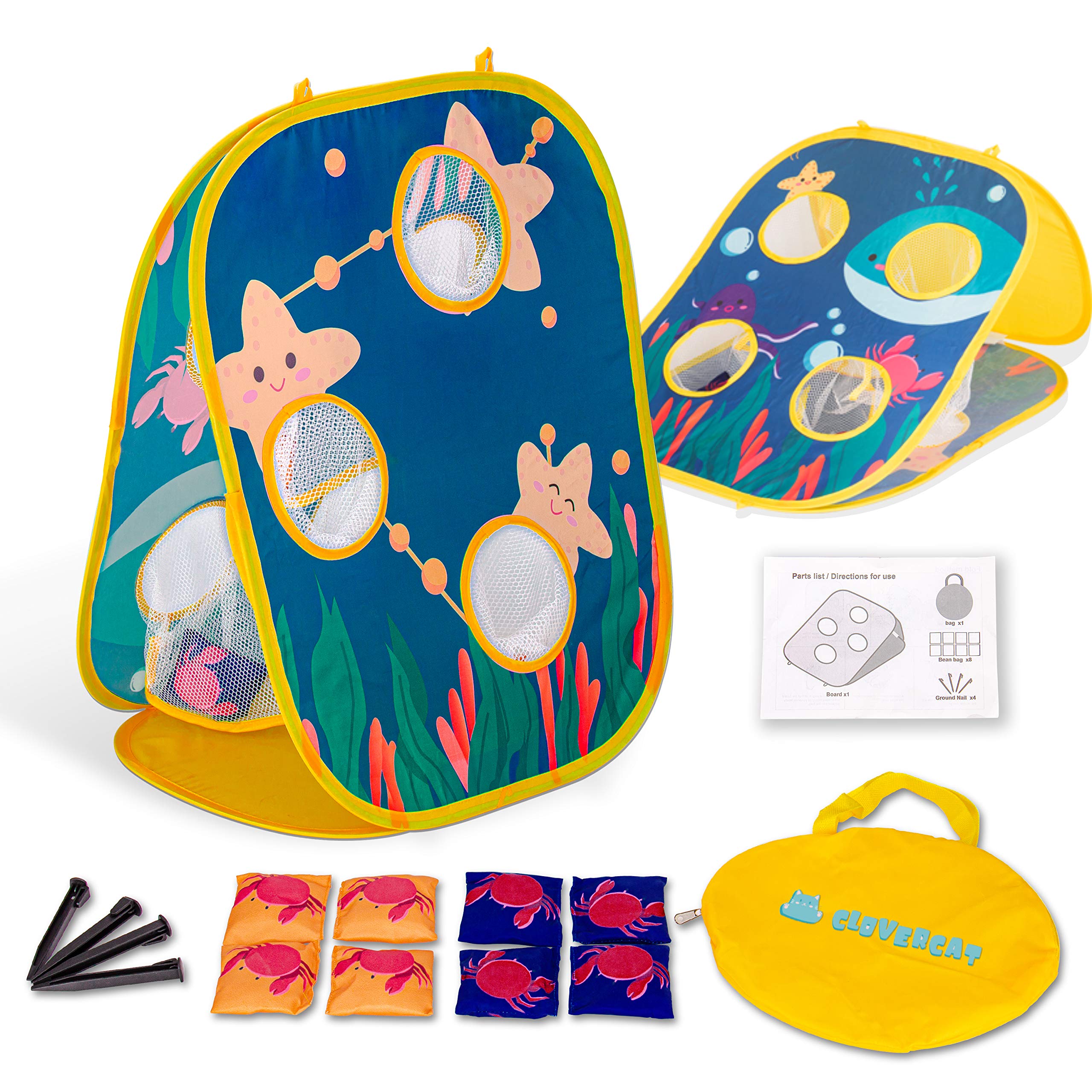 Buy CloverCat Bean Bag Toss Game Toy Cornhole Bean Bag Toss Game for