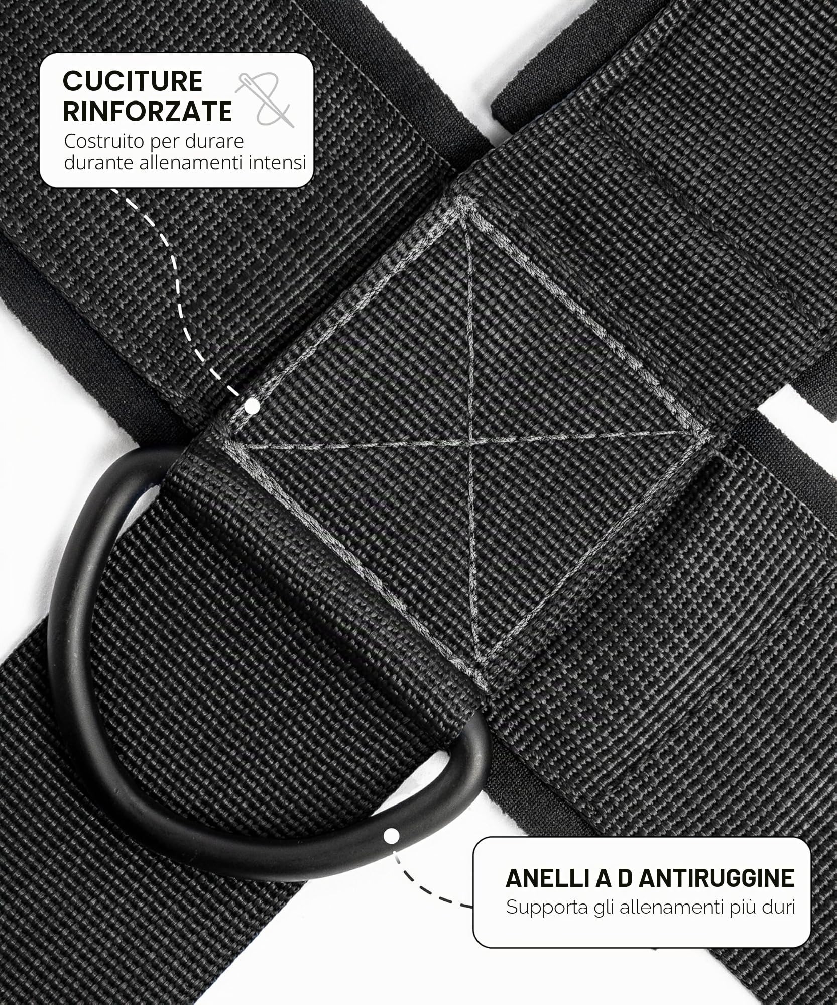 DMoose Fitness Imbracatura Per Il Collo Per Sollevamento Pesi - Morbida Imbottitura Per Testa E Mento Con Catena In Acciaio Resistente Da 30" - Supporta Il Recupero Da Infortuni E Allenamenti Intensi