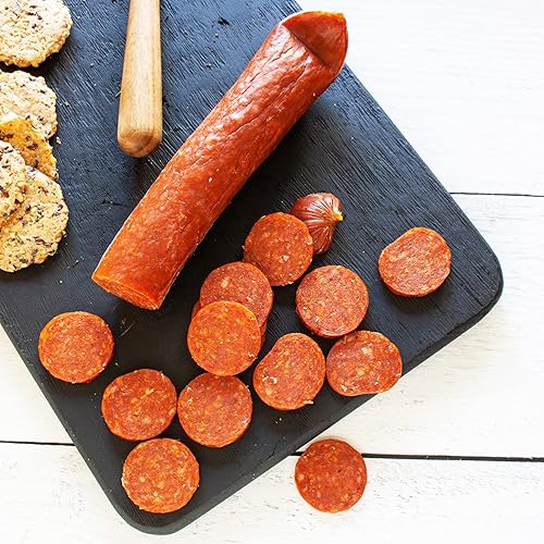 Miniatura 6 de igourmet California Classics Gourmet Gift Basket Caja Incluye quesos gourmet pan plano pepperoni chocolate caramelo de caramelo salami y galletas