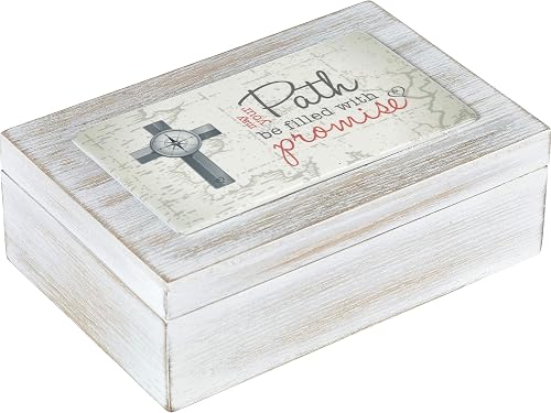 Precious Moments 192105 May Your Path Be - Caja de música de madera y resina (MD
