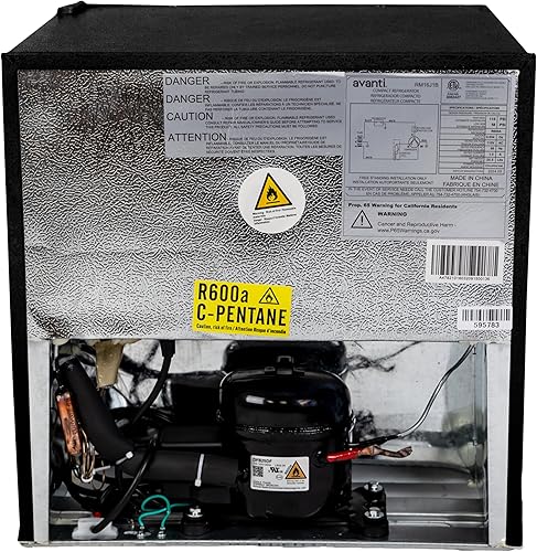 Miniatura 10 de Avanti - Refrigerador mini compacto para casa, oficina o dormitorio, cuenta con puerta reversible única, estante removible, descongelamiento manual