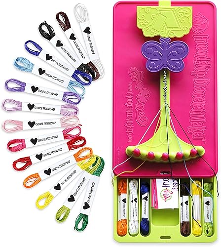 Choose Friendship My Ultimate Friendship - Kit de pulsera para hacer pulseras 56 hilos precortados tamaño completo kit de fabricación de pulseras