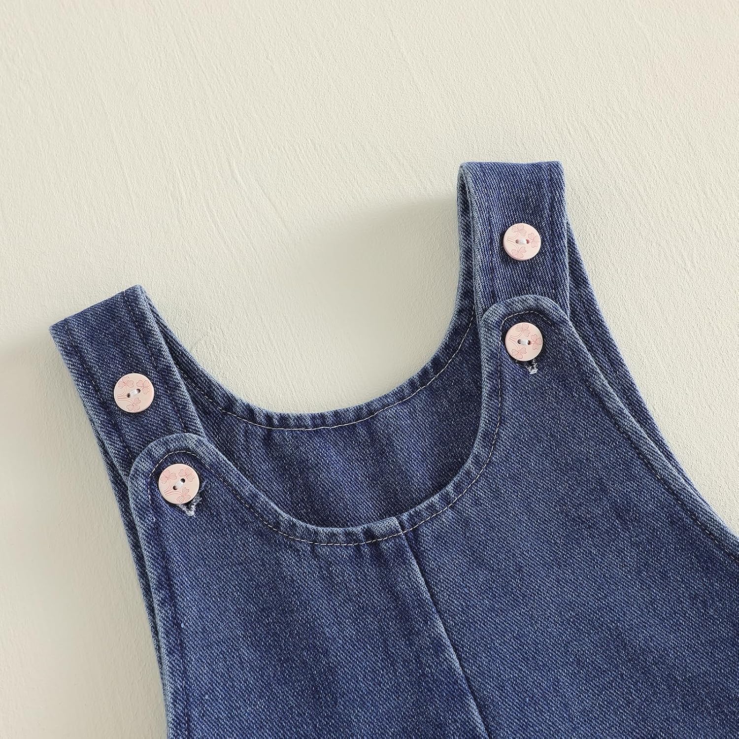 Cathery Toddler Baby Girl Denim Overalls Flower Embroidery Jean Bib Pants Soft Cotton Jumpsuit Casual Trousers Clothes - Image 5