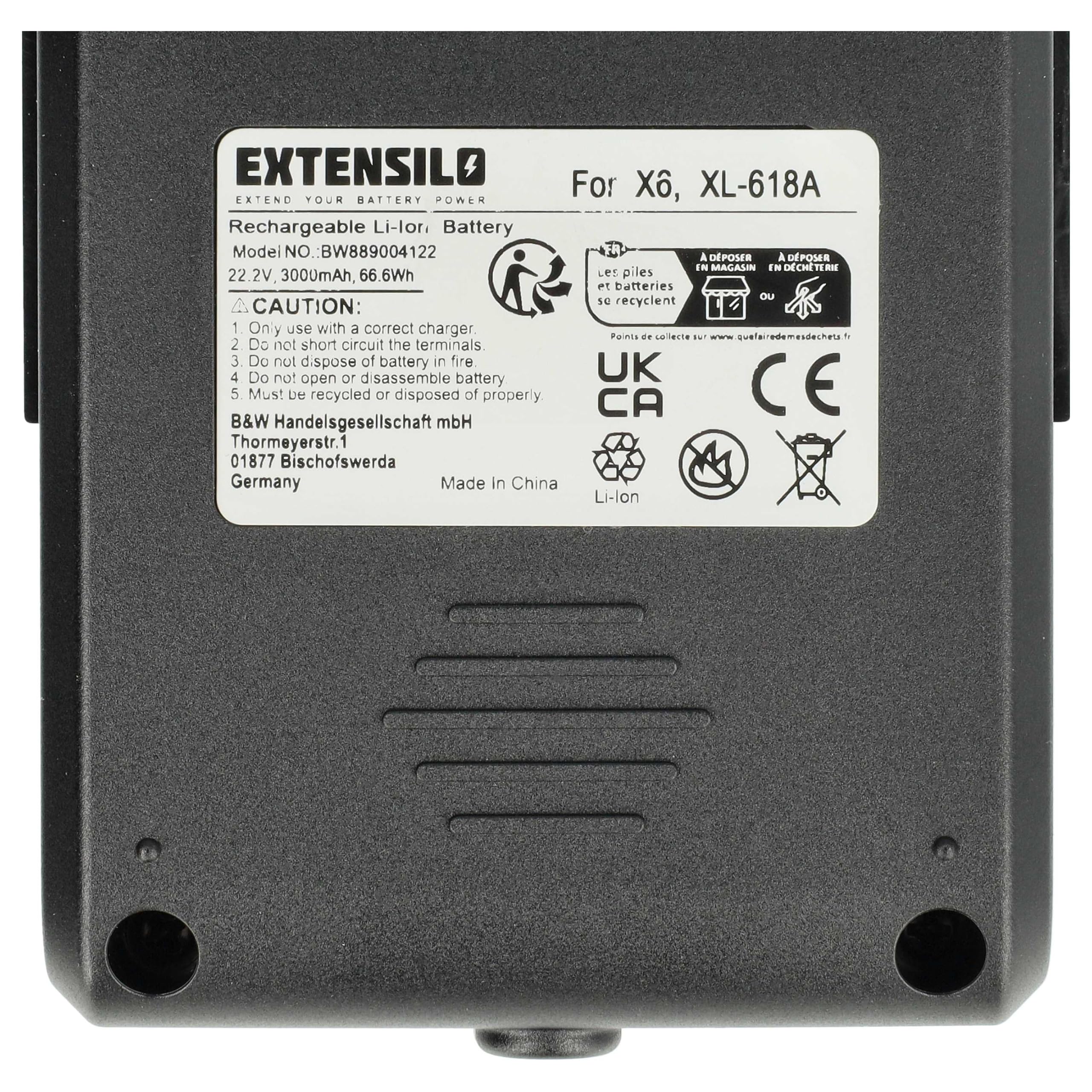 Akku Ersatz für Moosoo XL-618A