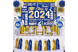 Decoraciones de Graduación 2022 en Azul y Amarillo