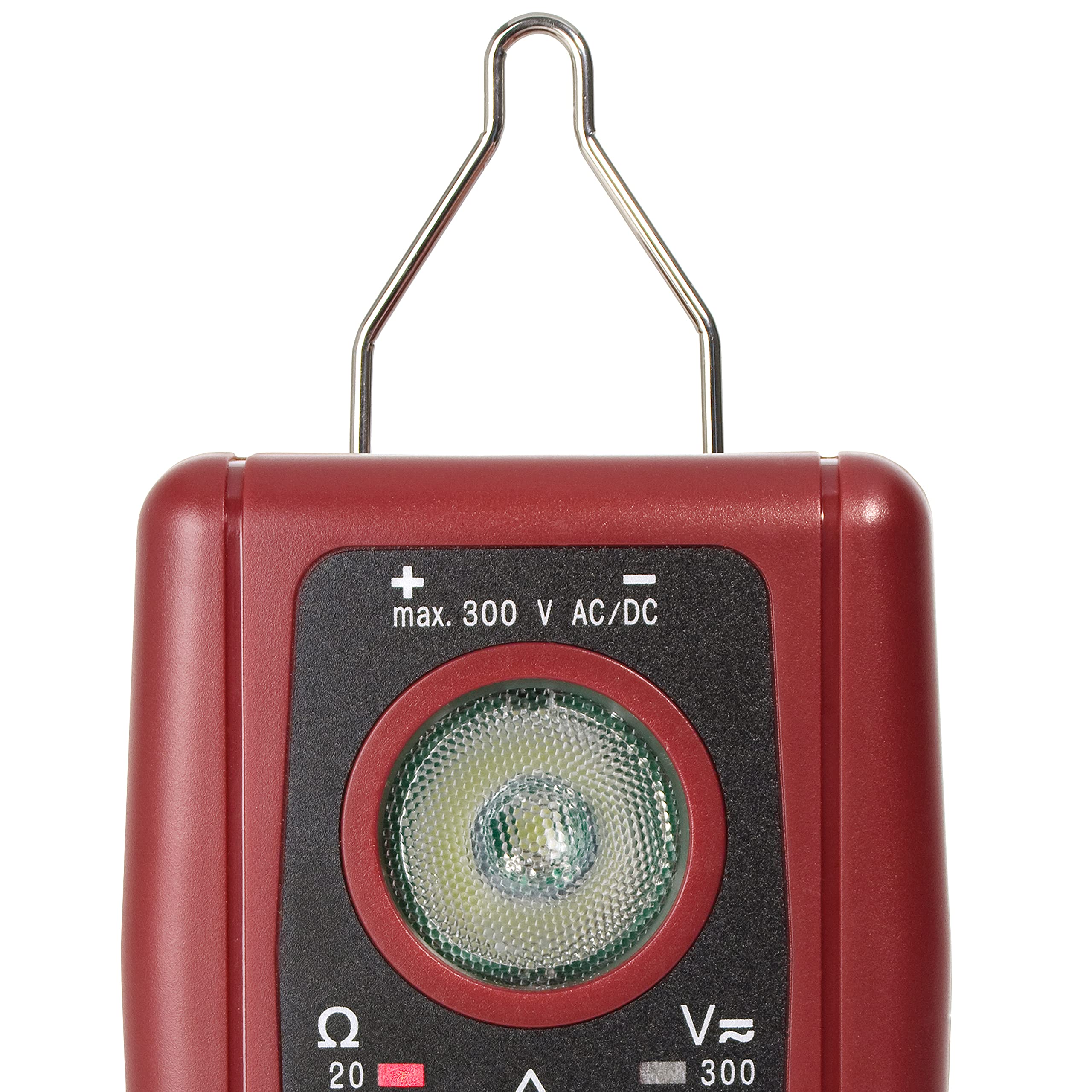 Testboy TV 800 Niederohmprüfgerät mit 200 mA gemäß EN 61557-4 (Durchgangstest inkl. Spannungstest bis zu 300 V AC/DC, integrierte hochleistungs LED, berührungsloser Spannungstester), Rot