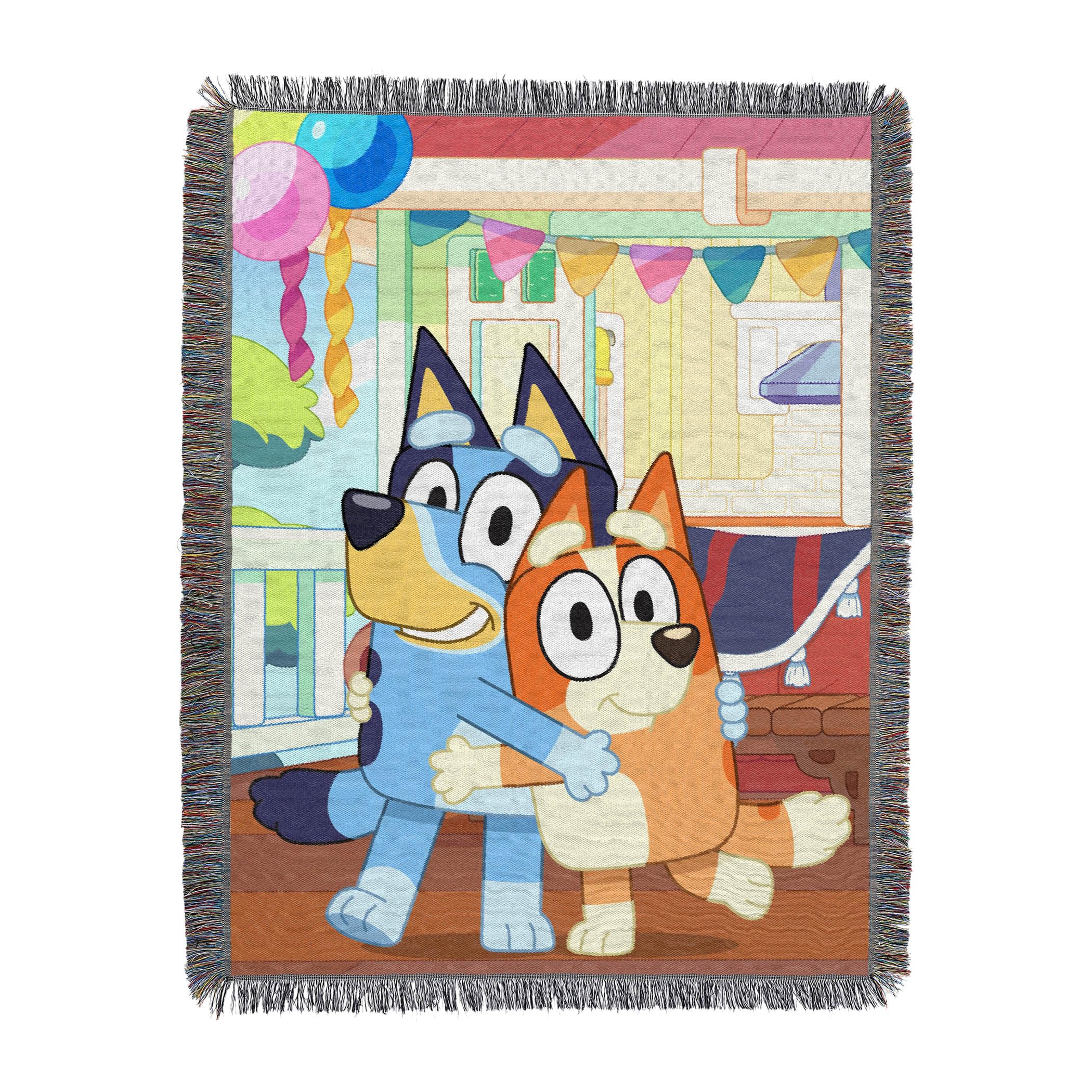Northwest Bluey Woven Tapestry Throw Blanket, 48" x 60", Sisters Celebration