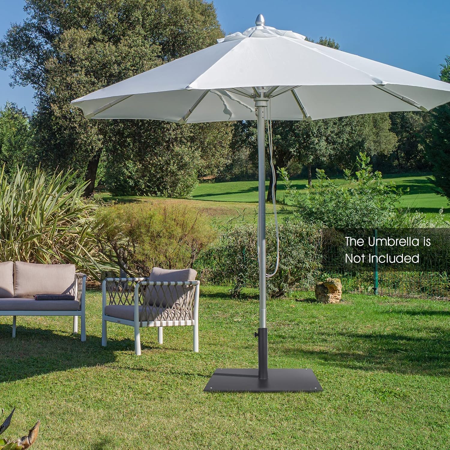 Stability Meets Style: The HAPPYGRILL 20β Patio Umbrella Base Review