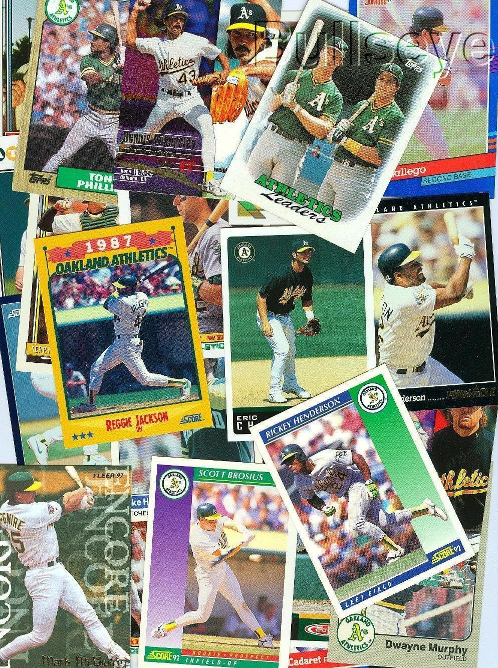 Oakland Athletics Baseball Cards - 200 Card Assortment