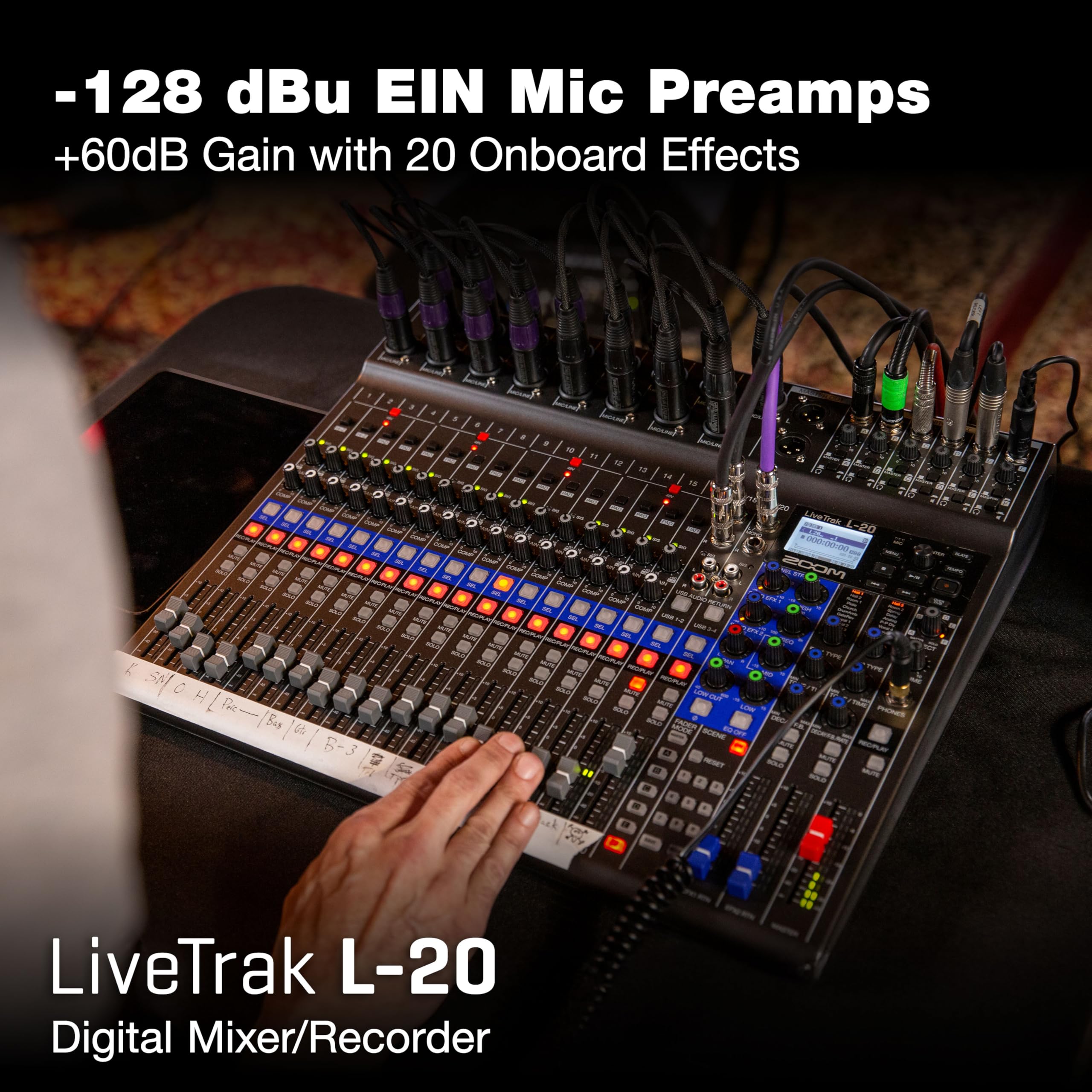 Amazon.com: Zoom LiveTrak L-20 Mixer/Multitrack Recorder for